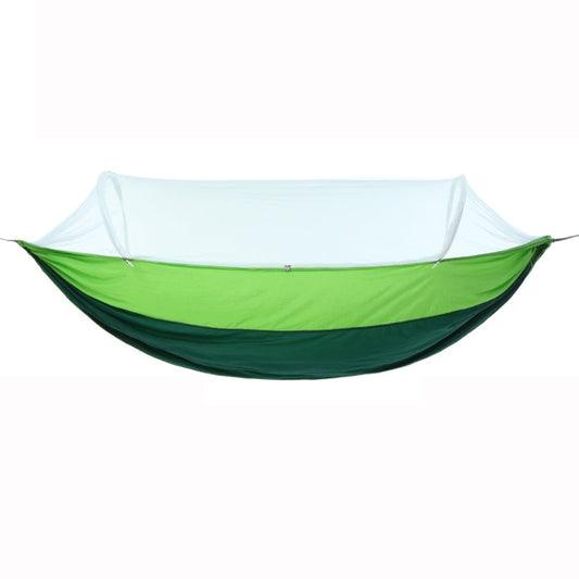 Skorter | Outdoor Camping Anti-Mosquito Quick-Opening Hammock, Spec: Single (Fruit Green+Ink Green)