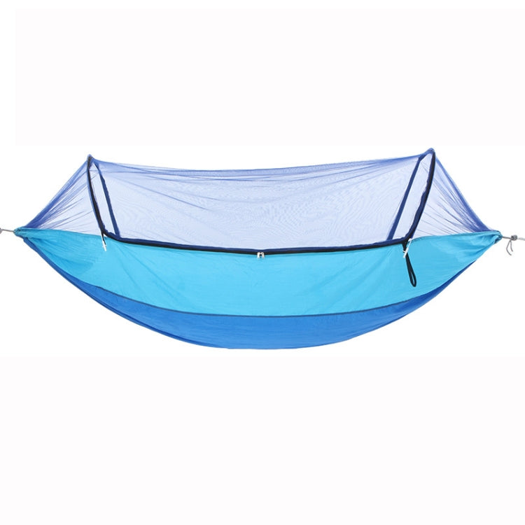 Skorter | Outdoor Camping Anti-Mosquito Quick-Opening Hammock, Spec: Double (Blue+Sky Blue)