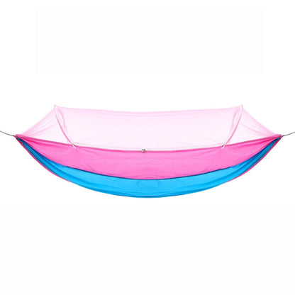 Skorter | Outdoor Camping Anti-Mosquito Quick-Opening Hammock, Spec: Double (Pink+Sky Blue)