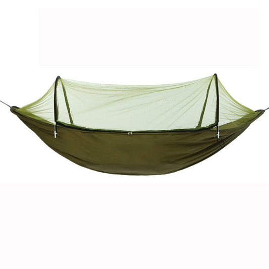 Skorter | Outdoor Camping Anti-Mosquito Quick-Opening Hammock, Spec: Double (Army Green)
