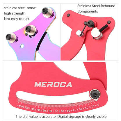 Skorter | MEROCA Bicycle Ring Calibration Tool Spoke Tension Tube Wheel Set Steel Wire, Color: Red