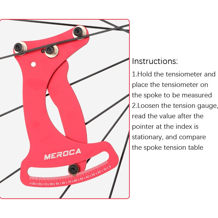 Skorter | MEROCA Bicycle Ring Calibration Tool Spoke Tension Tube Wheel Set Steel Wire, Color: Colorful