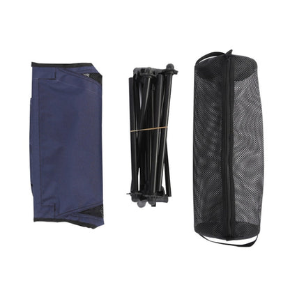 Skorter | Outdoor Camping Aluminum Alloy Portable Folding Beach Chair, Colour: With Pocket (Blue Gray)