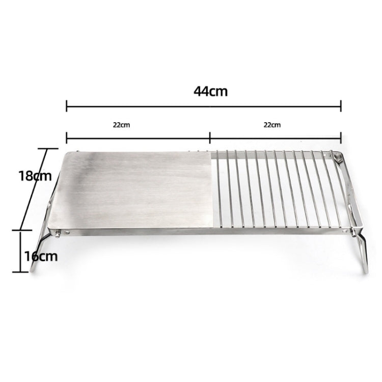 Skorter | Outdoor Camping Convenient Folding Stainless Steel Barbecue Stand