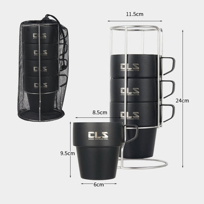 Skorter | CLS 4 in 1 Outdoor 304 Stainless Steel Camping Cup(300ml)
