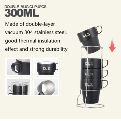 Skorter | CLS 4 in 1 Outdoor 304 Stainless Steel Camping Cup(300ml)