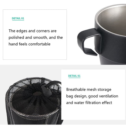 Skorter | CLS 4 in 1 Outdoor 304 Stainless Steel Camping Cup(300ml)