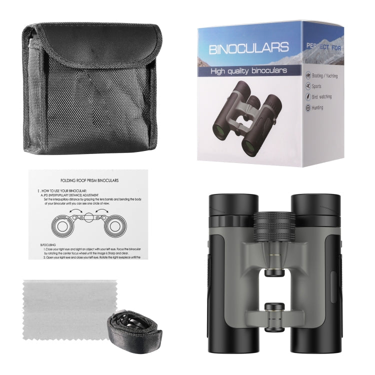 Skorter | APEXEL 10 x 25 Binoculars  BAK4 Prism Zoom Telescope for Bird-watching Hunting Hiking(Black)