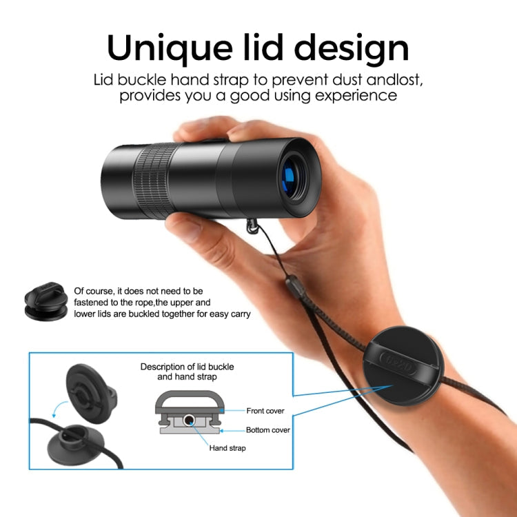 Skorter | APEXEL 6X 0.3m Closest Focus Telescope Optics Lens Monocular for All Smartphones(Black)