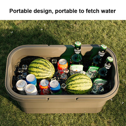 Skorter | Camping Water Carry Basket Picnic Basket Outdoor Folding Box Can Be Used As Table(Random Color)