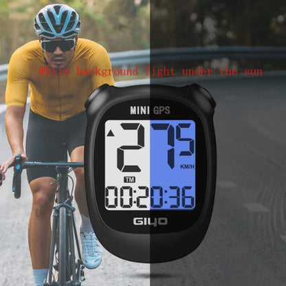 Skorter | GIYO M3 LCD Display Bike GPS Cycling Computer Wireless Road Bicycle Stopwatch Velocimeter(White)