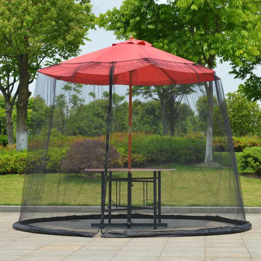 Skorter | HY-0205 300 x 230 cm Outdoor Parasol Anti-mosquito Net Cover, Dimensions: Straight Rod Umbrellas(Black)