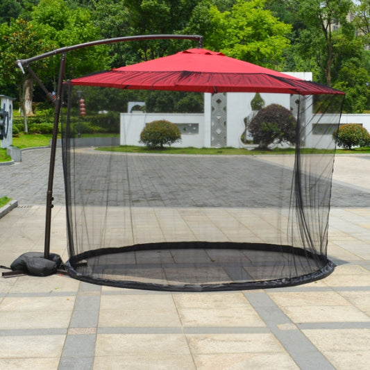 Skorter | HY-0205 300 x 230 cm Outdoor Parasol Anti-mosquito Net Cover, Dimensions: Banana Umbrellas(Black)
