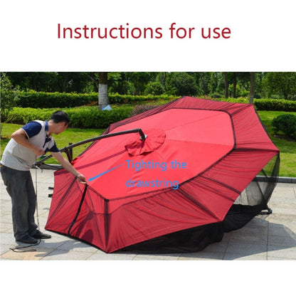 Skorter | HY-0205 300 x 230 cm Outdoor Parasol Anti-mosquito Net Cover, Dimensions: Banana Umbrellas(Black)