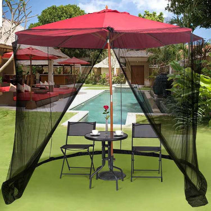 Skorter | HY-0205 300 x 230 cm Outdoor Parasol Anti-mosquito Net Cover, Dimensions: Banana Umbrellas(Black)