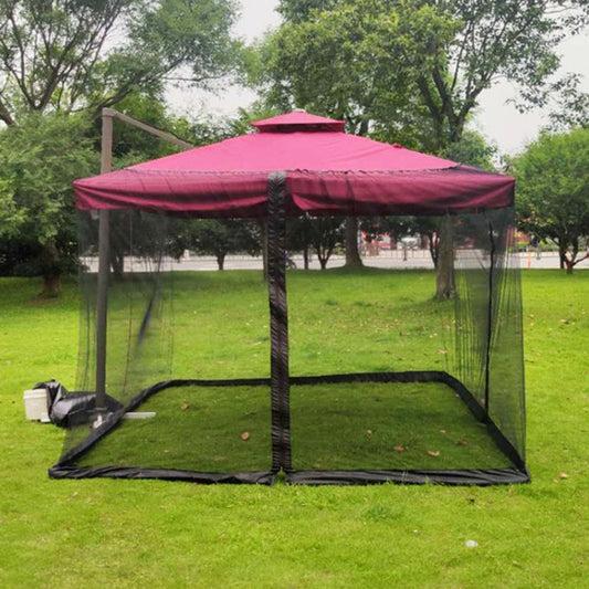 Skorter | HY-0205 300 x 230 cm Outdoor Parasol Anti-mosquito Net Cover, Dimensions: Square Umbrellas(Black)