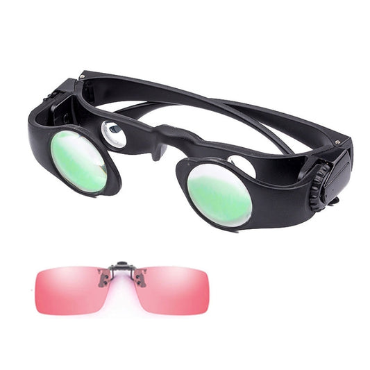 Skorter | 8x Fishing Binoculars Zoomable Telescope Glasses ,Style: Telescope+Red Clip