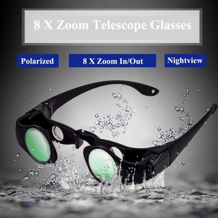 Skorter | 8x Fishing Binoculars Zoomable Telescope Glasses ,Style: Telescope+Three-color Clip