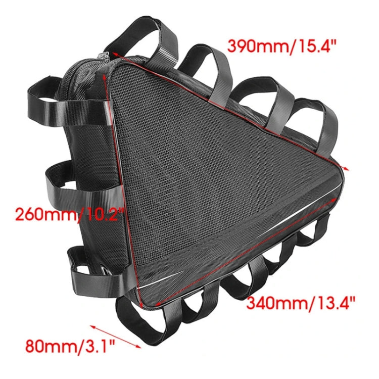 Skorter | 693-1 Mountain Bike Battery Pouch Large Capacity Storage Bag, Size: 39x34x26x8cm(Black)