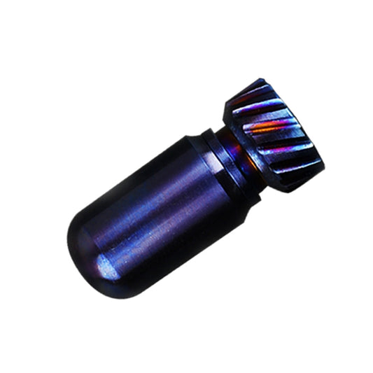 Skorter | Portable Pure Titanium Mini Waterproof Warehouse Sealed Jar Pill Box, Color: Baked Blue