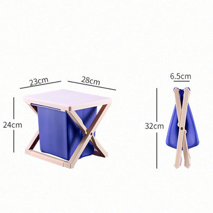 Skorter | Multipurpose Portable Folding Toilet with Cover Outdoor Travel Emergency Toilet(Pink)