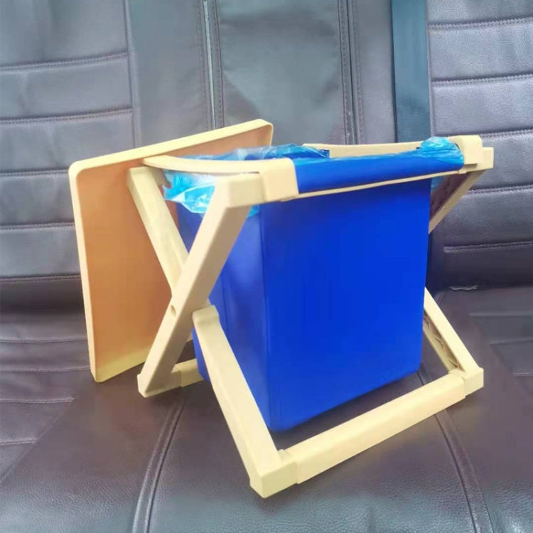 Skorter | Multipurpose Portable Folding Toilet with Cover Outdoor Travel Emergency Toilet(Yellow)