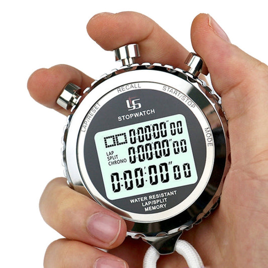 Skorter | YS Metal Stopwatch 3 Rows Display Running Training Electronic Timers, Style: YS-560 60 Memories