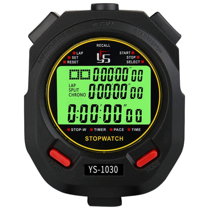 Skorter | YS 3 Rows Display Luminous Stopwatch Timer Training Referee Stopwatch, Style: YS-1030 30 Memories