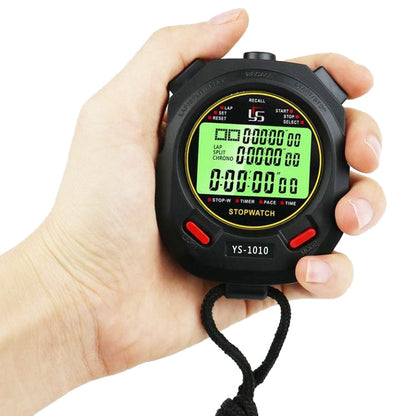 Skorter | YS 3 Rows Display Luminous Stopwatch Timer Training Referee Stopwatch, Style: YS-1100 100 Memories