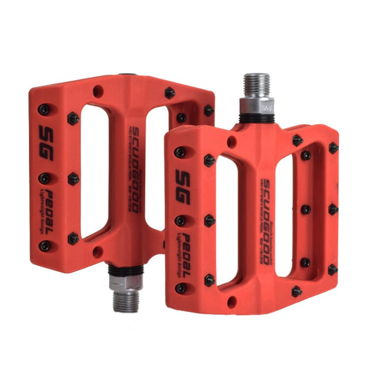 Skorter | FMFXTR Mountain Bicycle Pedal Nylon Fiber Bearing Non-Slip Pedal(SG-12B Orange)