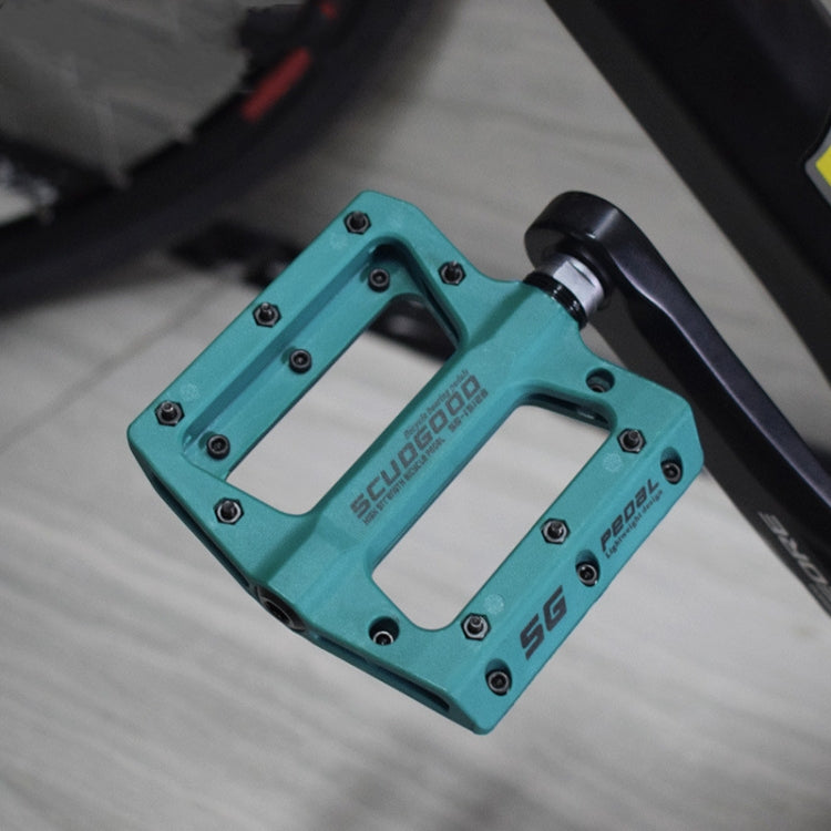 Skorter | FMFXTR Mountain Bicycle Pedal Nylon Fiber Bearing Non-Slip Pedal(SG-12B Blue)