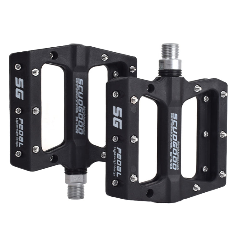 Skorter | FMFXTR Mountain Bicycle Pedal Nylon Fiber Bearing Non-Slip Pedal(SG-12B Black)