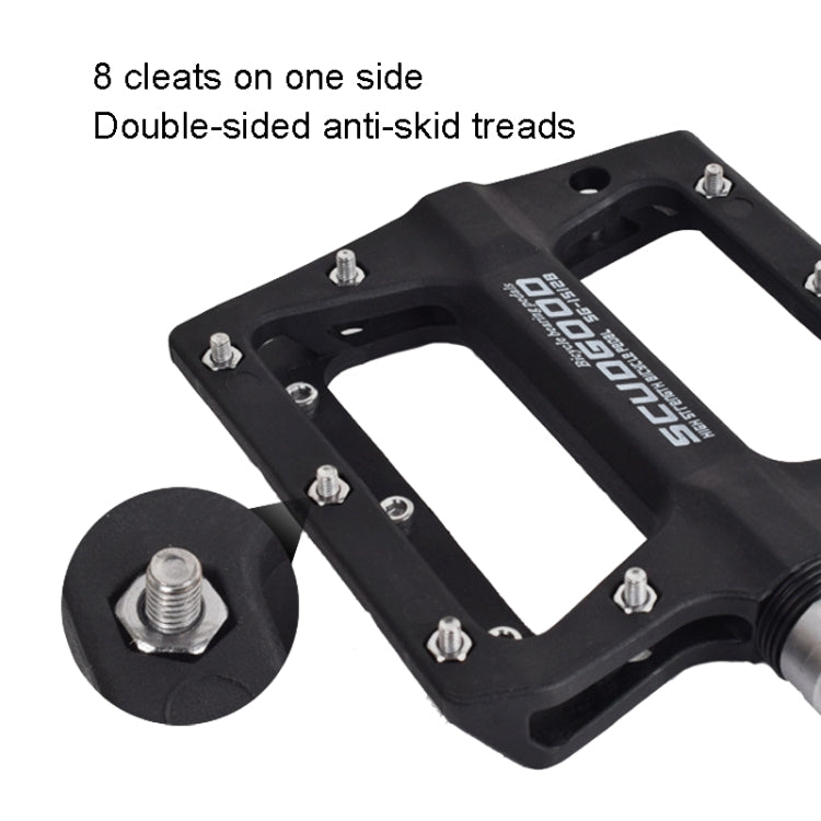 Skorter | FMFXTR Mountain Bicycle Pedal Nylon Fiber Bearing Non-Slip Pedal(SG-12B Orange)