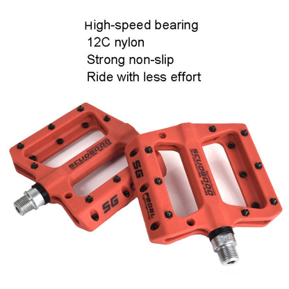 Skorter | FMFXTR Mountain Bicycle Pedal Nylon Fiber Bearing Non-Slip Pedal(SG-12B Blue)