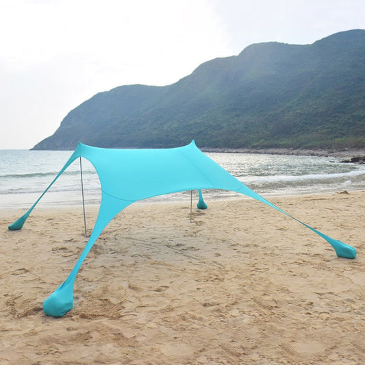 Skorter | Outdoor Beach Lycra Canopy Camping Tent Sunshade Fishing Tent, Size: 210x160x150cm(Lake Blue)