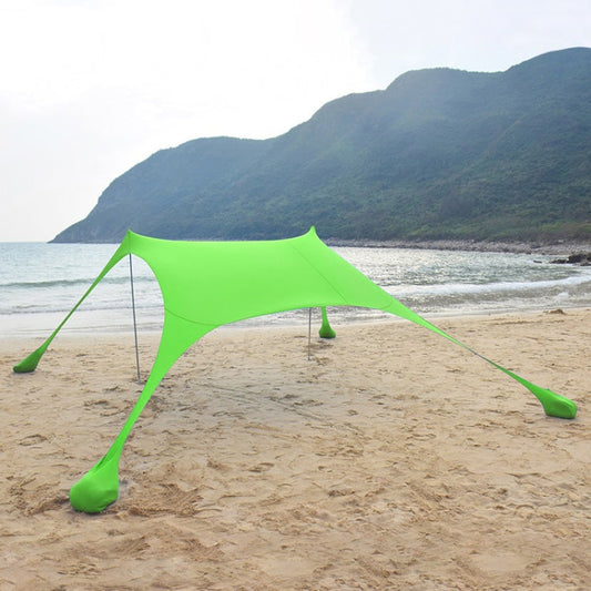 Skorter | Outdoor Beach Lycra Canopy Camping Tent Sunshade Fishing Tent, Size: 210x160x150cm(Green)