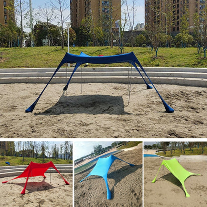 Skorter | Outdoor Beach Lycra Canopy Camping Tent Sunshade Fishing Tent, Size: 300x300x200cm(Lake Blue)