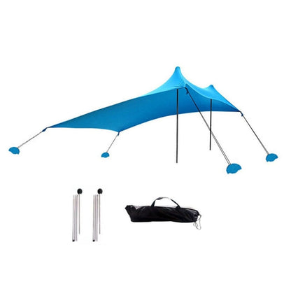 Skorter | Outdoor Beach Lycra Canopy Camping Tent Sunshade Fishing Tent, Size: 210x160x150cm(Blue)