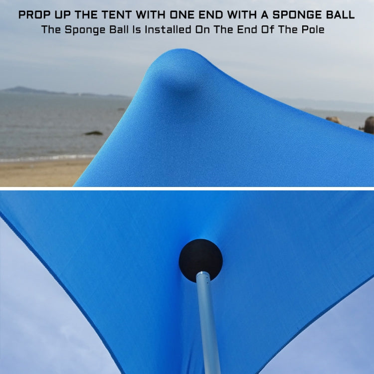 Skorter | Outdoor Beach Lycra Canopy Camping Tent Sunshade Fishing Tent, Size: 210x160x150cm(Blue)