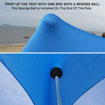 Skorter | Outdoor Beach Lycra Canopy Camping Tent Sunshade Fishing Tent, Size: 210x160x150cm(Blue)