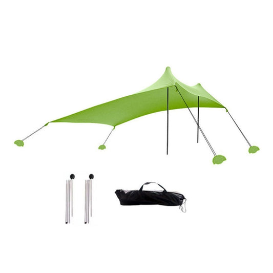 Skorter | Outdoor Beach Lycra Canopy Camping Tent Sunshade Fishing Tent, Size: 210x200x150cm(Green)