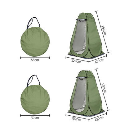 Skorter | Outdoor Camping Toilet Changing Tent Automatic Shower Bathing Tent, Style: Single Person(Green)