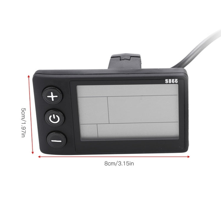 Skorter | S866 Electric Bicycle Mountain Bike LCD Meter, Specification: B Type