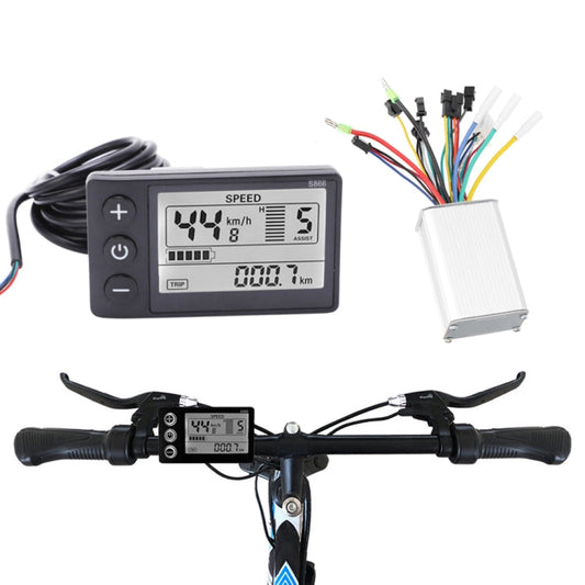 Skorter | S866 A Type Electric Bicycle Universal Electric Bicycle Dashboard Set ,Specification: 36V / 48V