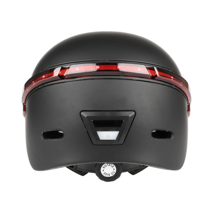 Skorter | Cycling Helmet Ultralight Bicycle Helmet with Warning Light Remote Control(Black)