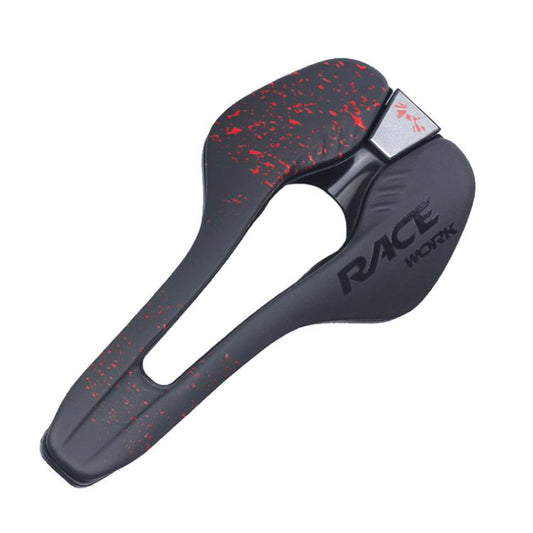 Skorter | RACEWORK RK068 Mountain Bike Microfiber Leather Seat Cushion(Red)