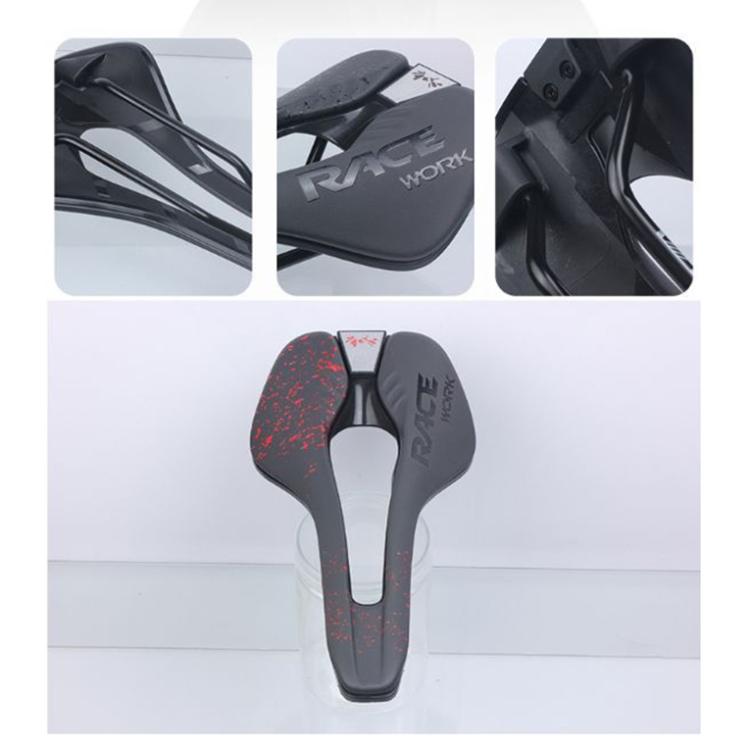 Skorter | RACEWORK RK068 Mountain Bike Microfiber Leather Seat Cushion(Black)