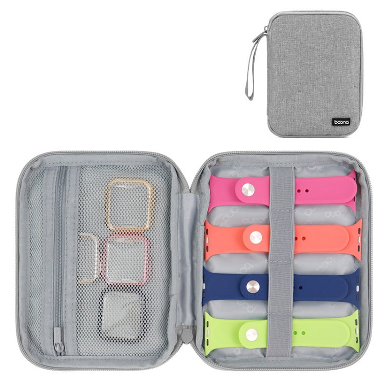 Skorter | Baona Smart Watch Strap Data Cable Carrying Case for Apple Watch, Specification: Small (Gray)