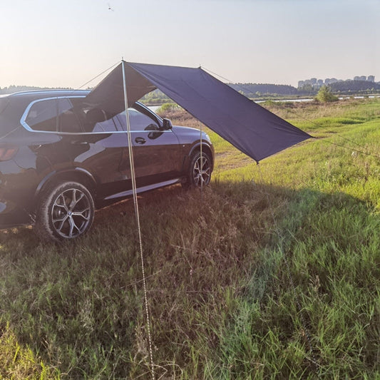 Skorter | Outdoor Picnic Camping Tent On The Side Of The Car Rain-proof Sunshade Canopy 300x150cm(Black)