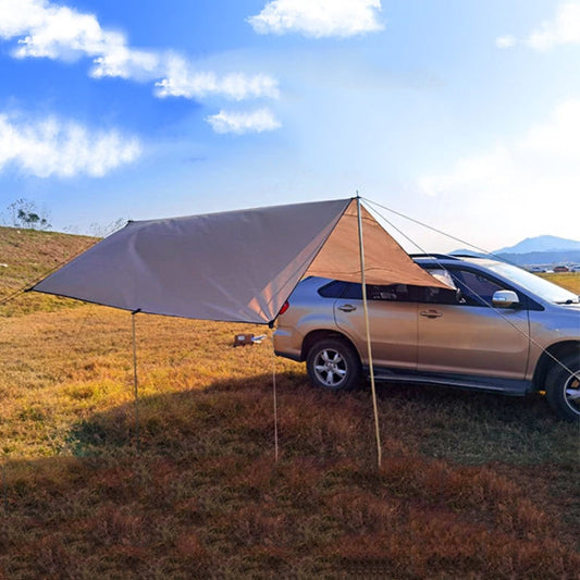 Skorter | Outdoor Picnic Camping Tent On The Side Of The Car Vehicle Rain-proof Sunshade Canopy 300x200cm(Khaki)